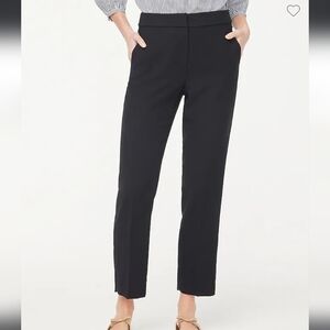 J. Crew Black Crepe Straight Leg Pants